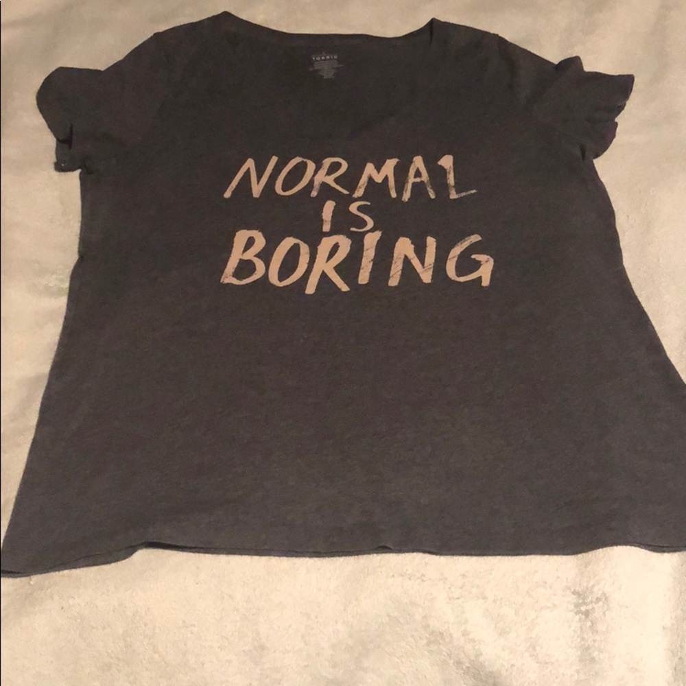 Torrid Size 2 Normal is Boring T-shirt